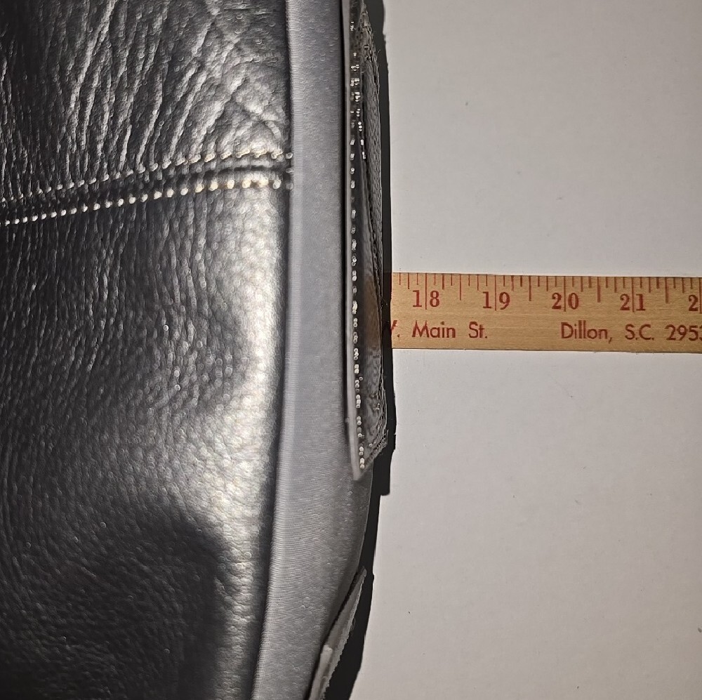 The Sak Metallic Pewter Classic Pebbled Leather Shoulder Bag - Picture 9 of 11